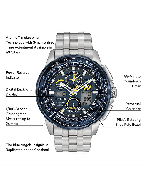 Citizen skyhawk blue angels set time best sale